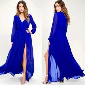 EUC Lulu’s royal blue dress L